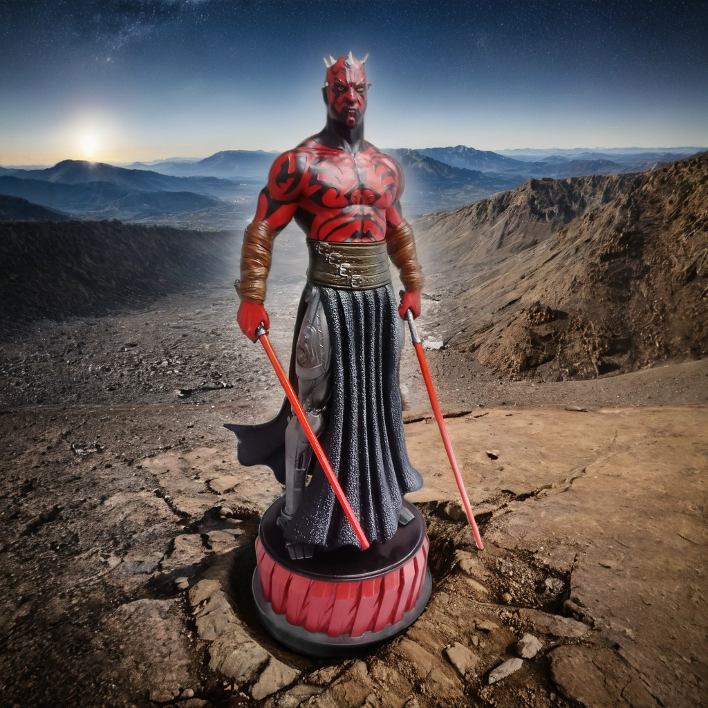 Résine peinte 30cm - Dark Mole